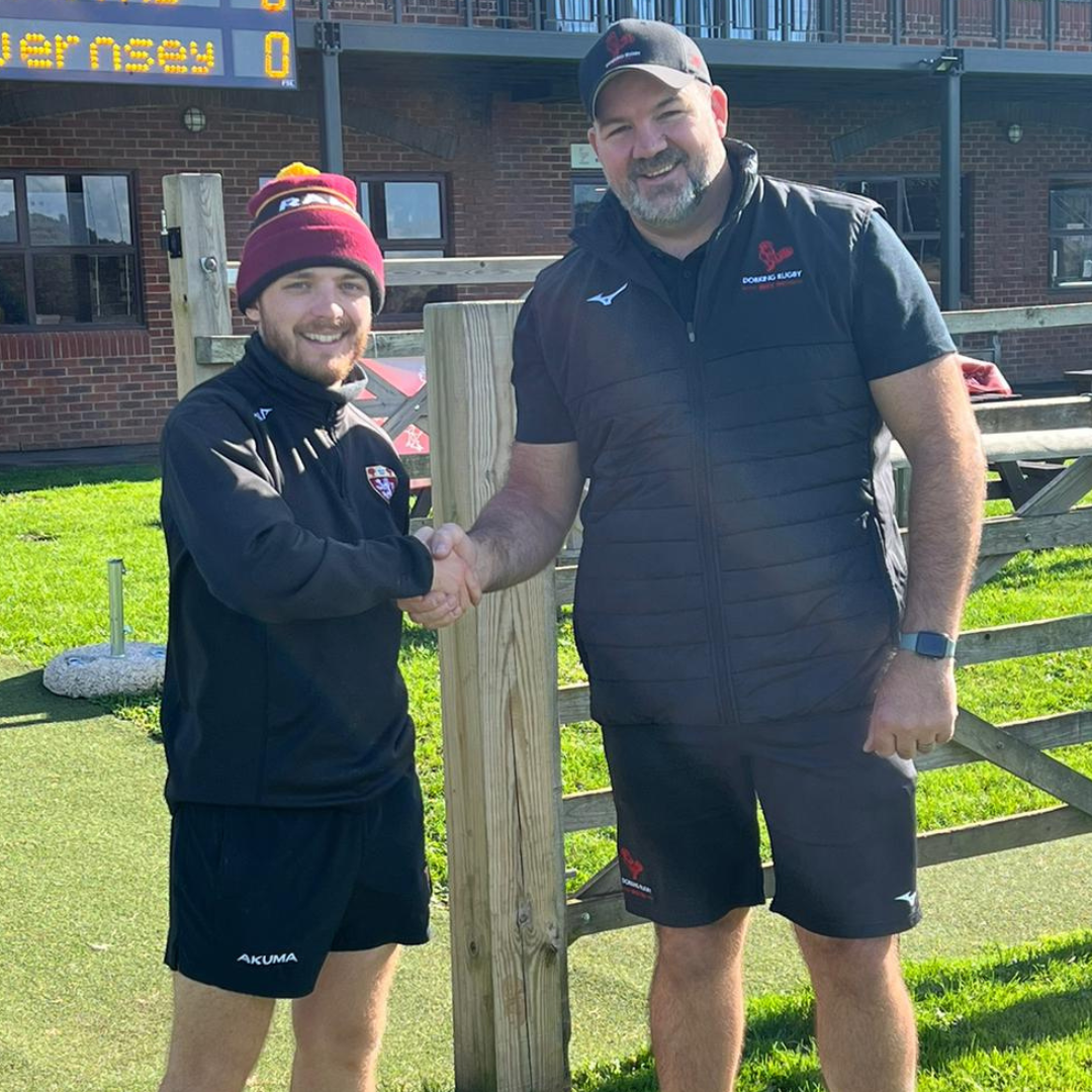 Joseph Rowe, Head of Rugby at RAAS and Armand Roux, Director of Rugby at DRFC